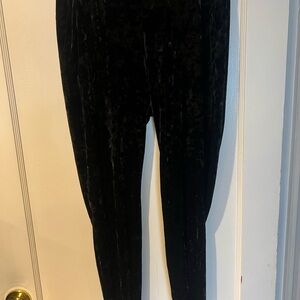 Torrid Shimmering Black Velvet leggings with pockets